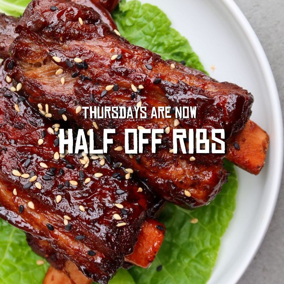 THURSDAYS ARE NOW | HALF OFF RIBS