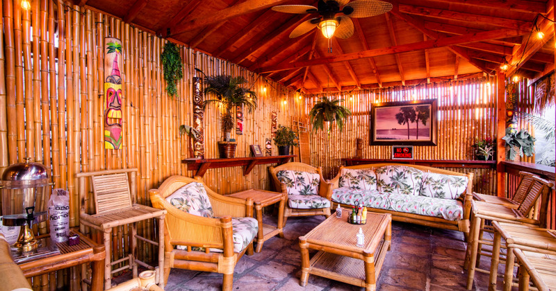 Interior, table ready for guests