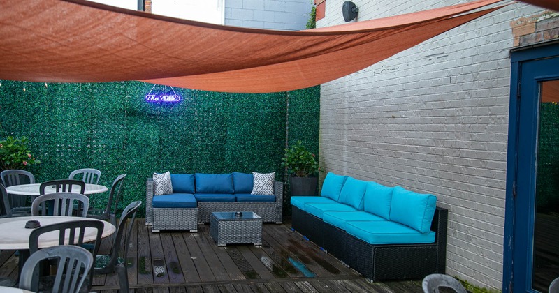 Exterior, seating place on patio