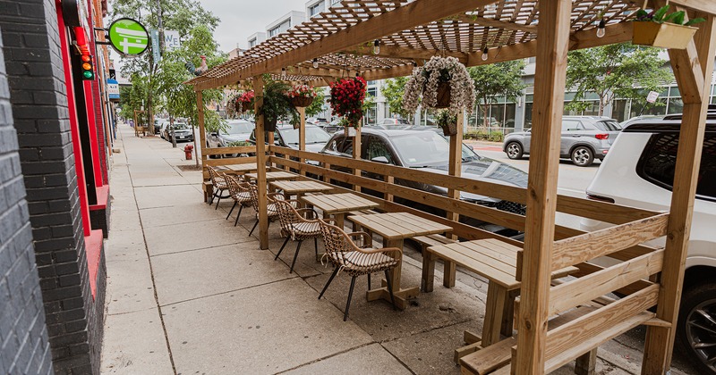 Outdoor seating area