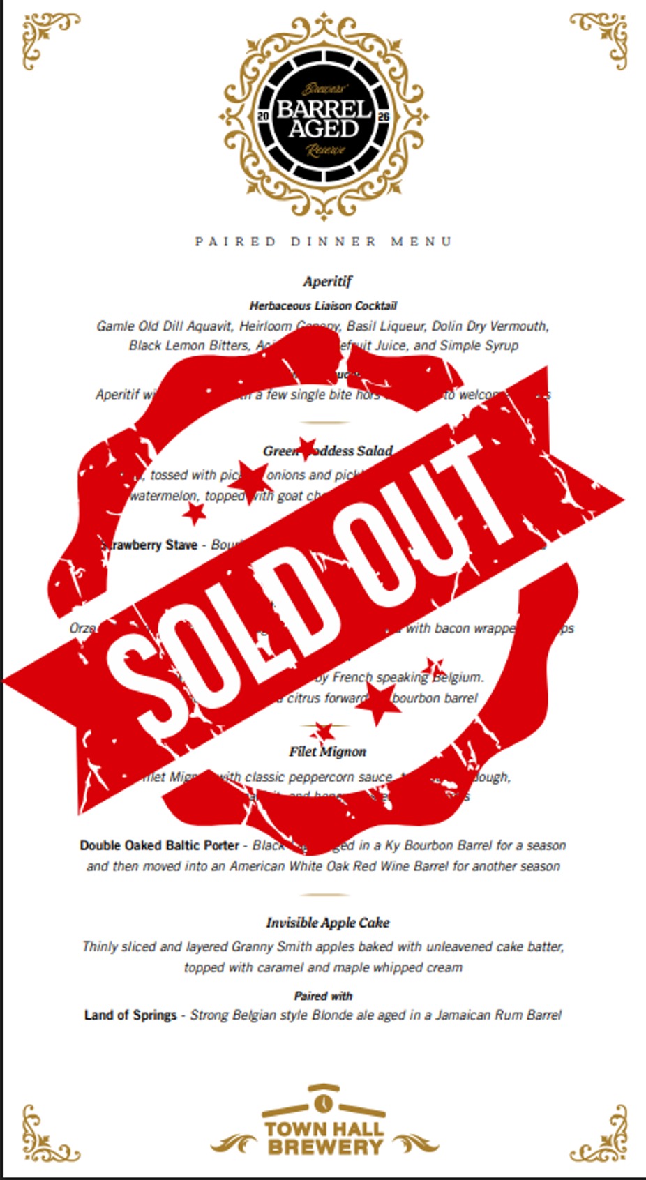 Barrel Aged Dinner #1 event photo