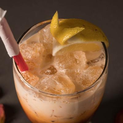 A served boba drink.