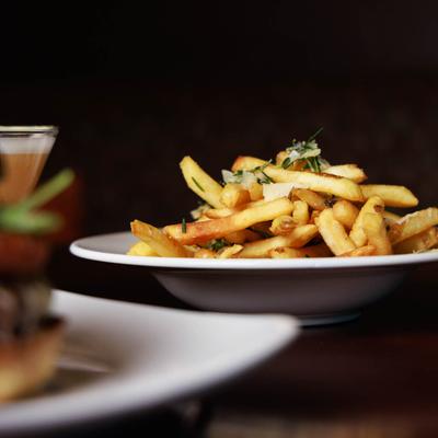 Happy Hour Rosemary and Duck fat Fries.