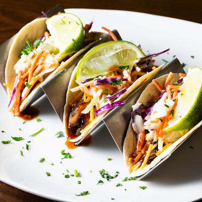 Smoked Jerk Chicken Tacos.