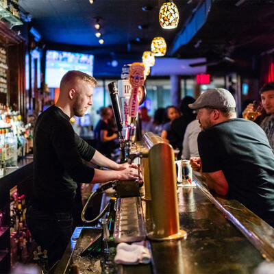 Guests at the bar