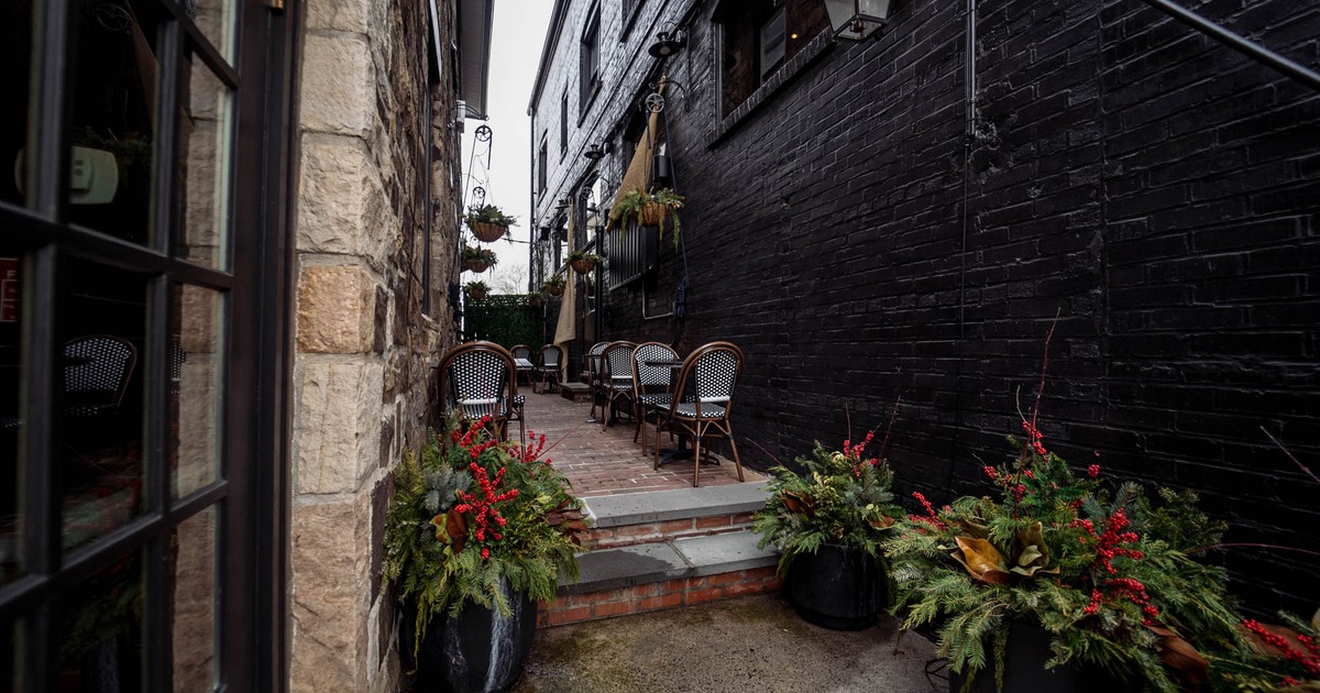 Outdoor seating area