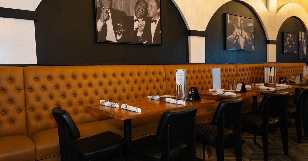 Interior, banquette seating