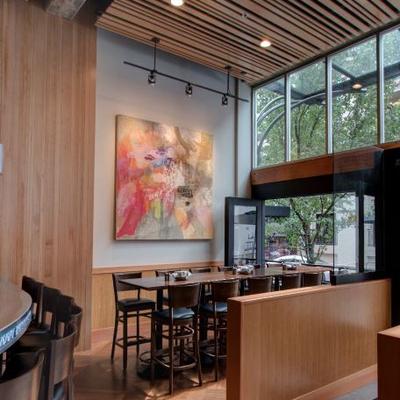 A view of the bar area in Southpark Seafood.