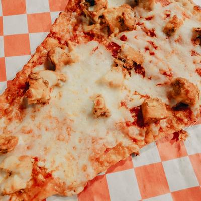 Slice of Buffalo Chicken Pizza.
