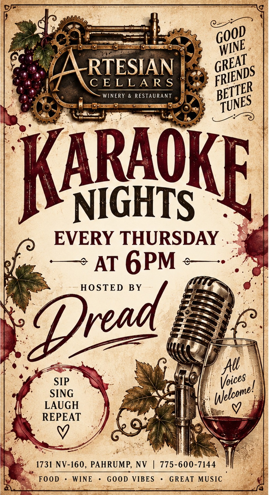 Karaoke Nights at Artesian Cellars event photo