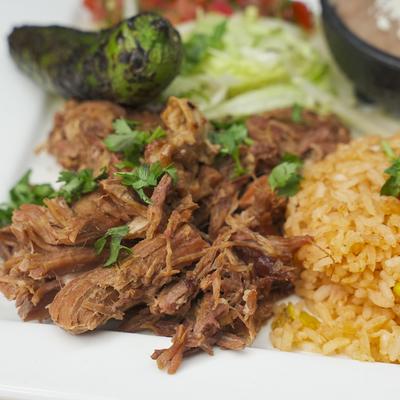 Carnitas Plate.