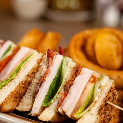 Club Sandwich, close-up.