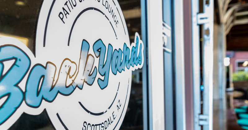 BACYARDS sign in front