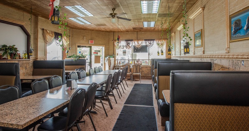 Interior, dining area