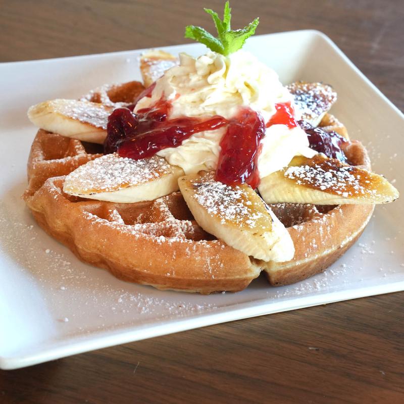 Strawberry Banana Brulee Waffle photo