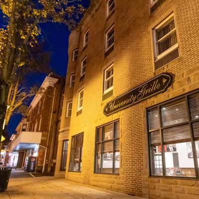 The restaurant building.