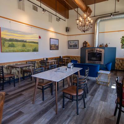 Tables, chairs, interior decorations.