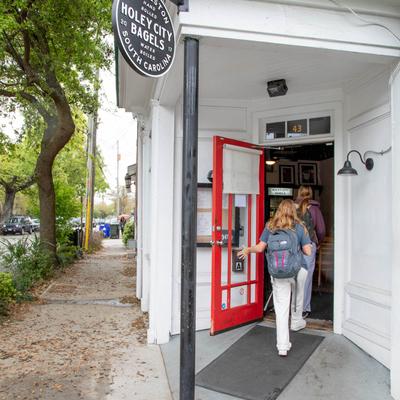 Exterior, front entrance