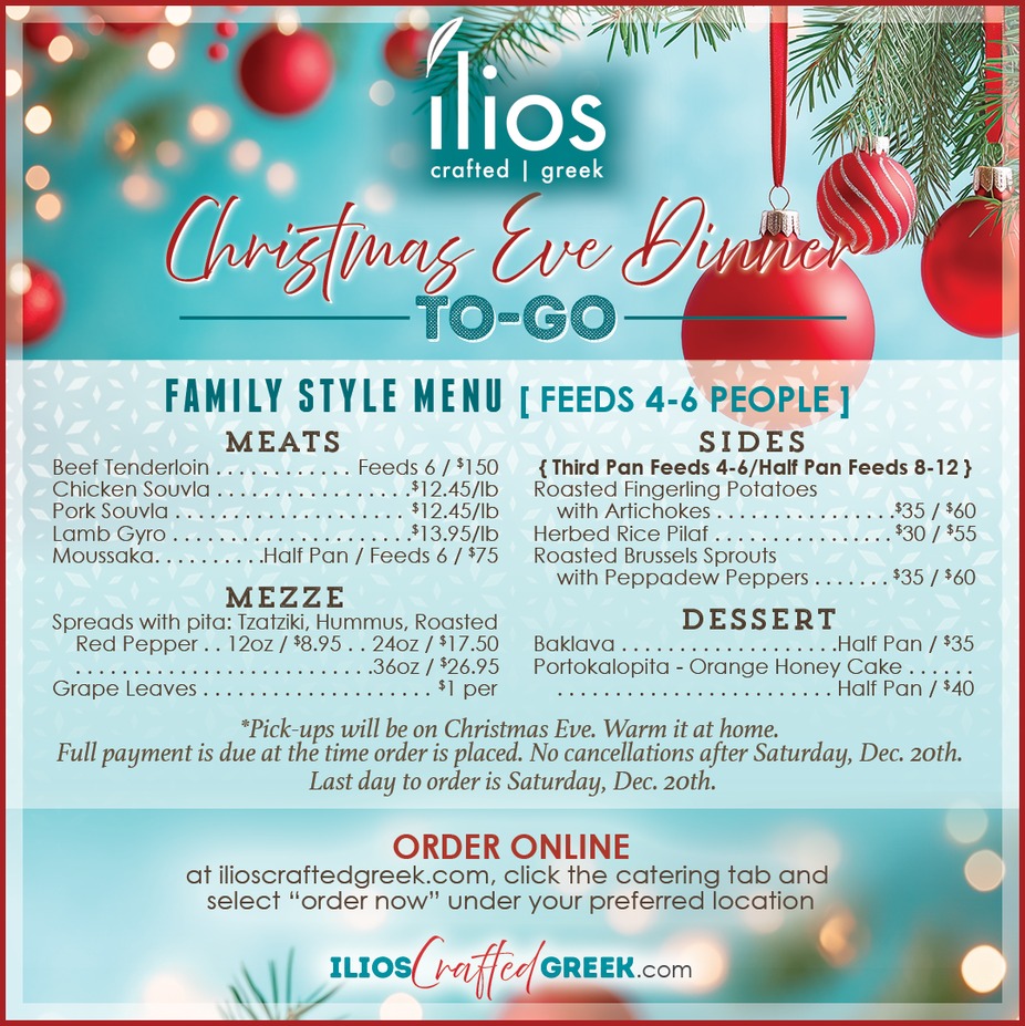 Christmas Eve Dinner To-Go event photo