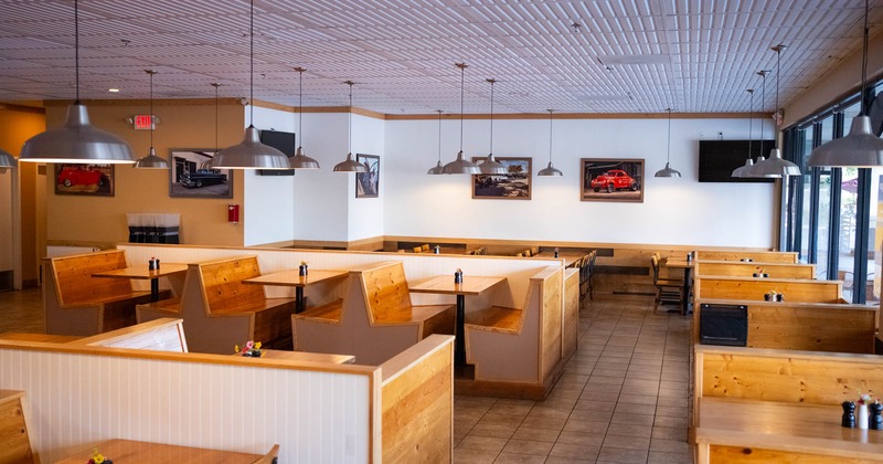 Dining area, dining booths