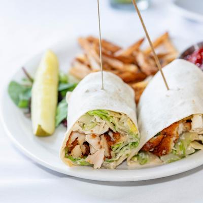 Chicken Caesar wrap.