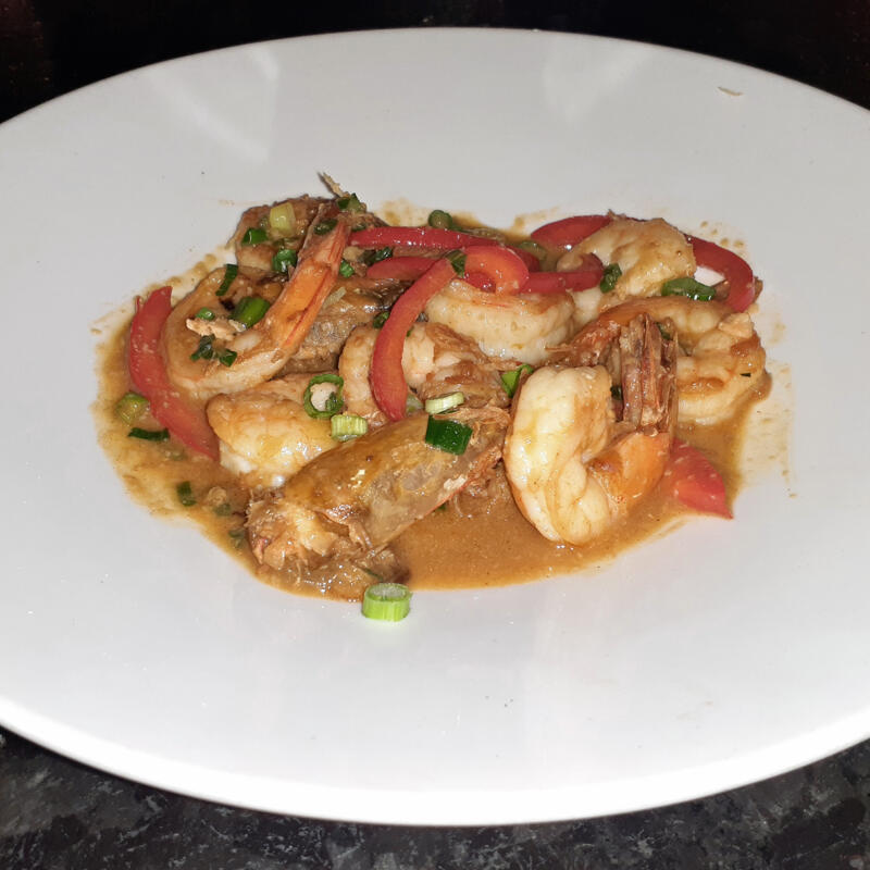 Blue Water Garlic Shrimp