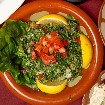 Tabbouleh salad.