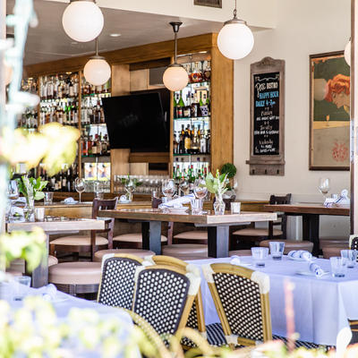 Interior, dining area.