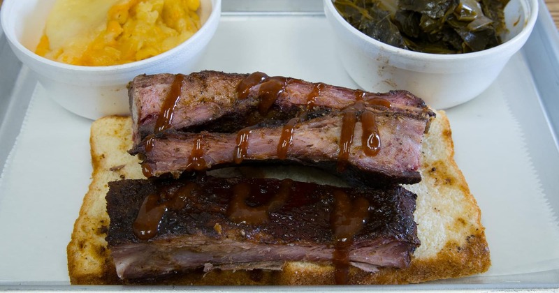 Grilled meat and side dishes