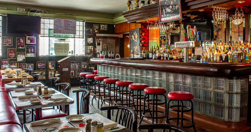 Interior, bar counter