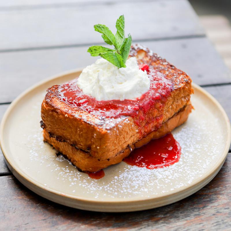 Strawberry Brûlée French Toast*