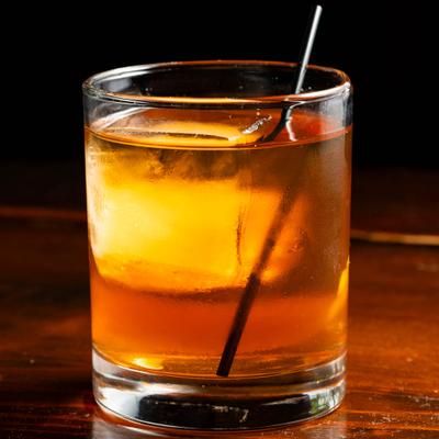 Kentucky old fashioned, front view.
