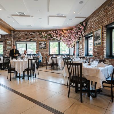 Interior, main dining area.