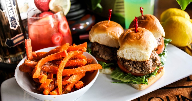 Sliders and fries