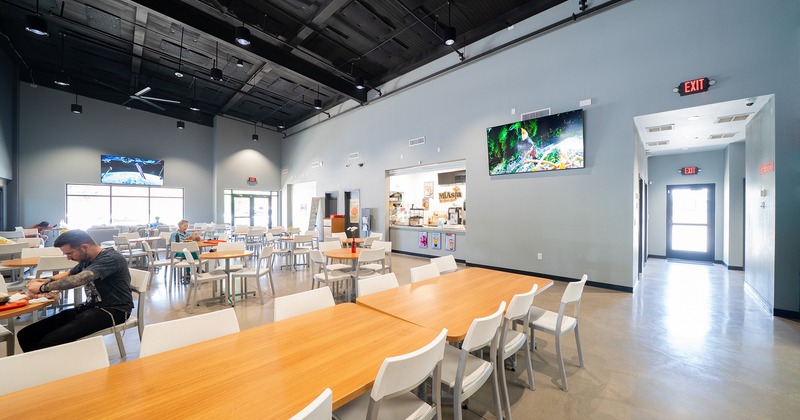 Interior space, dining area