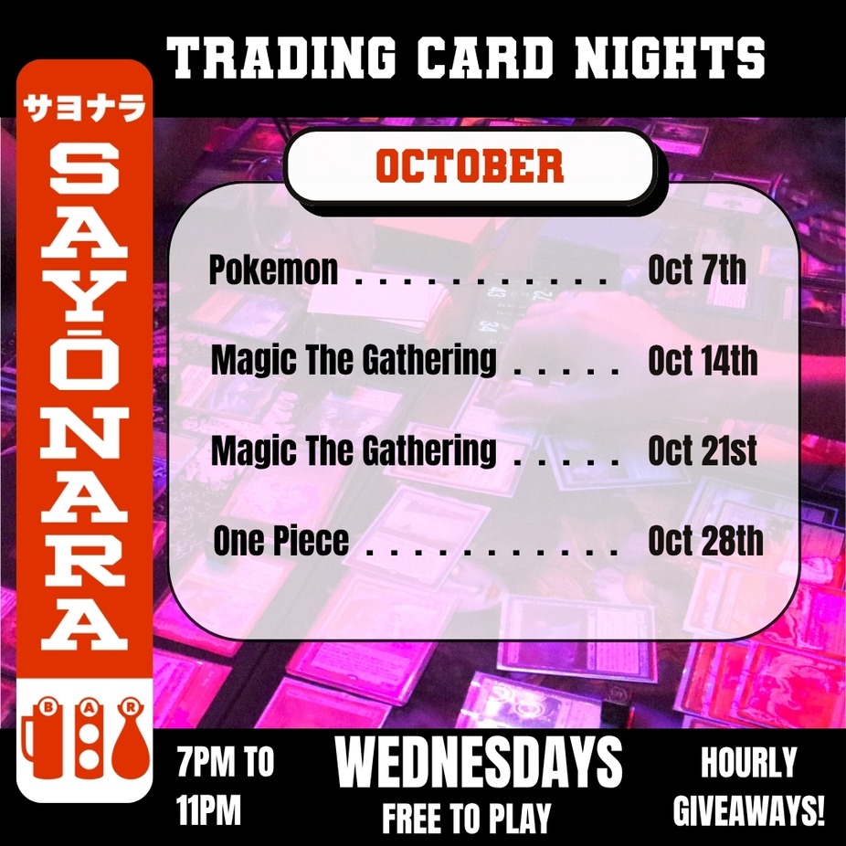 Trading Card Nights - October event photo
