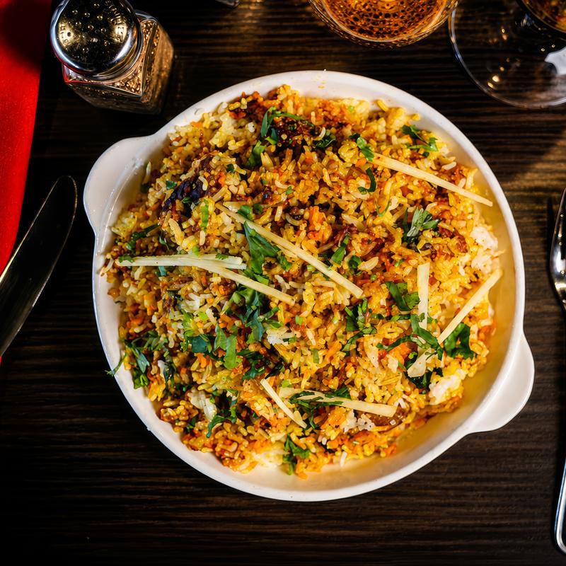 menu item 8 of 10, 96 Lamb Biryani