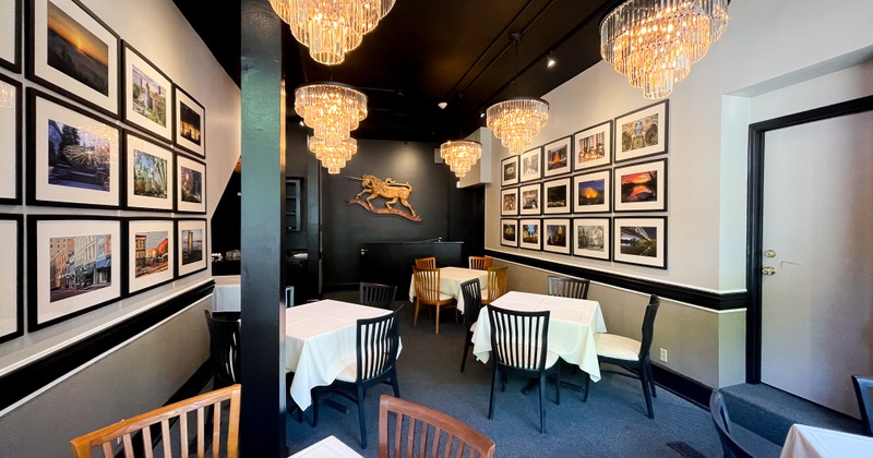 The interior of the restaurant