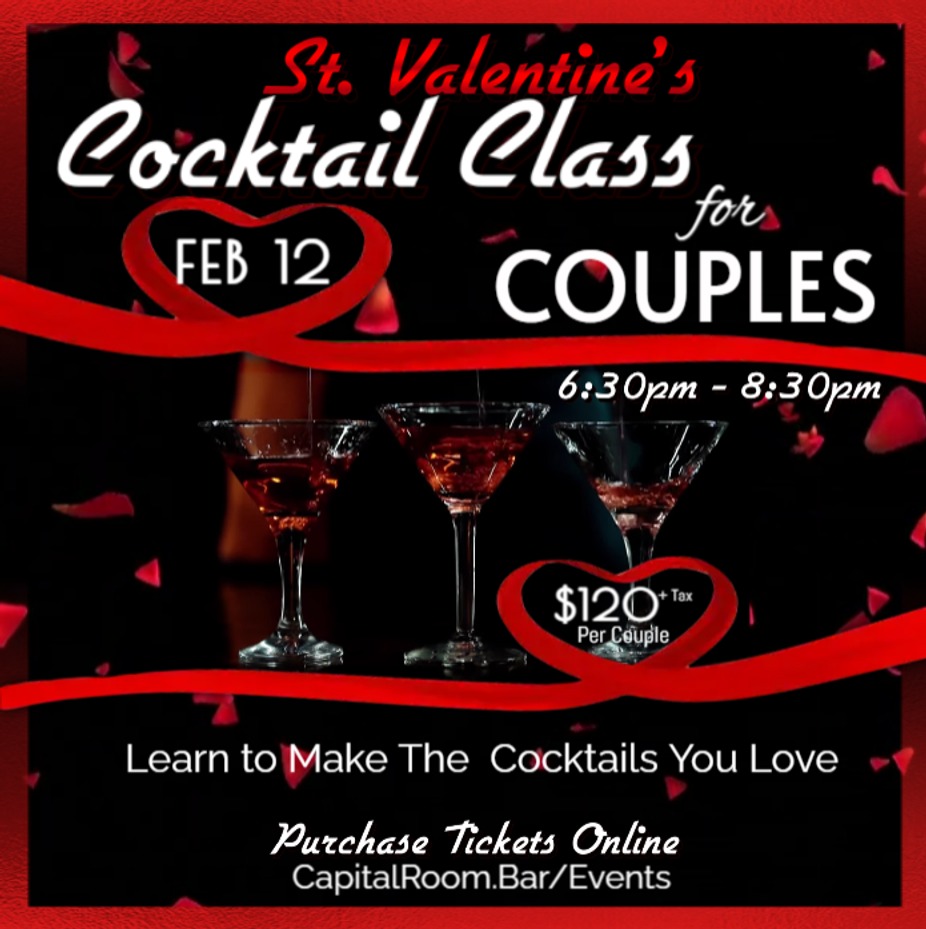 Valentine's Cocktail Class for Couples event photo
