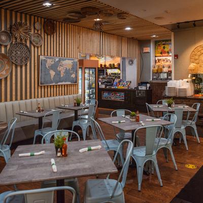 Interior, dining area