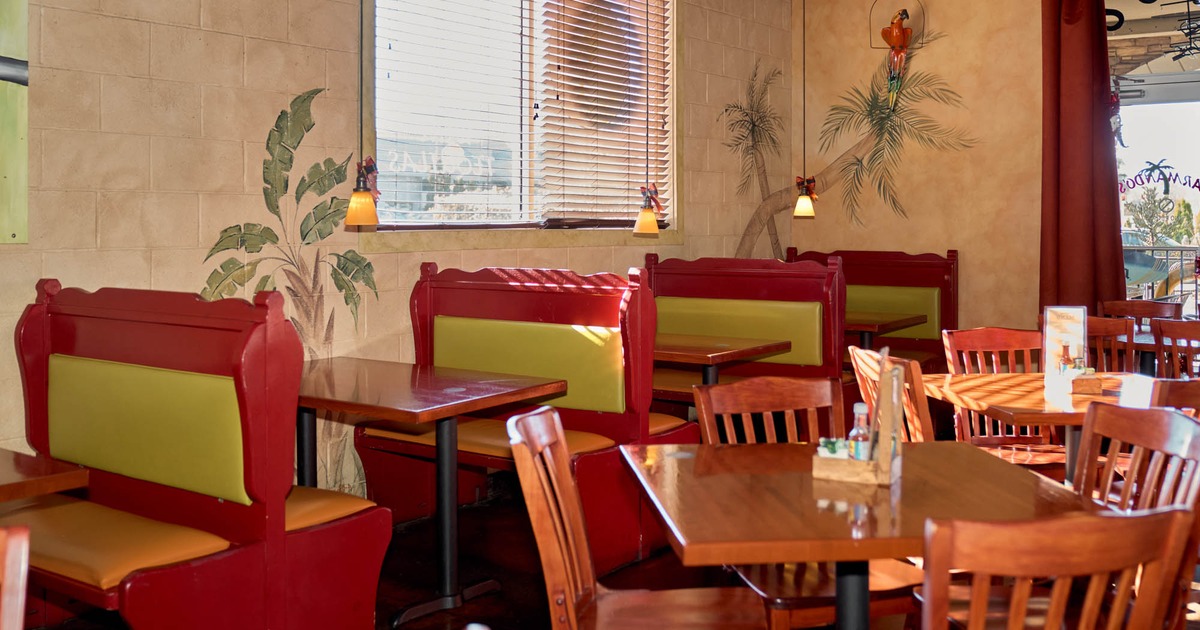 Interior space, seating area