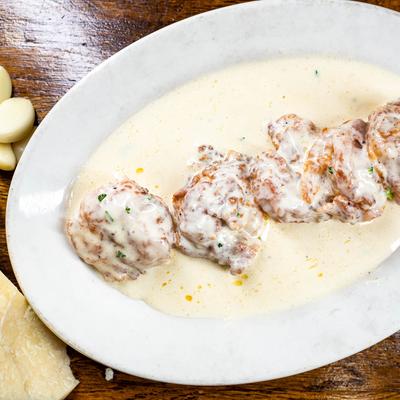 Gamberi al limone dish