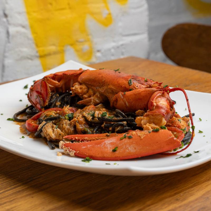 Black Ink Spaghetti with Lobster photo