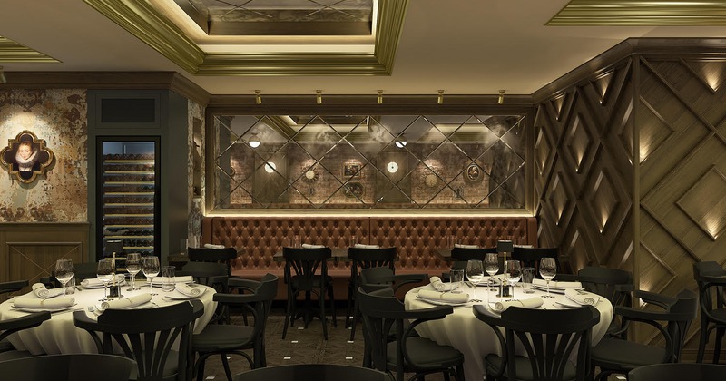 Dining area ready for guests