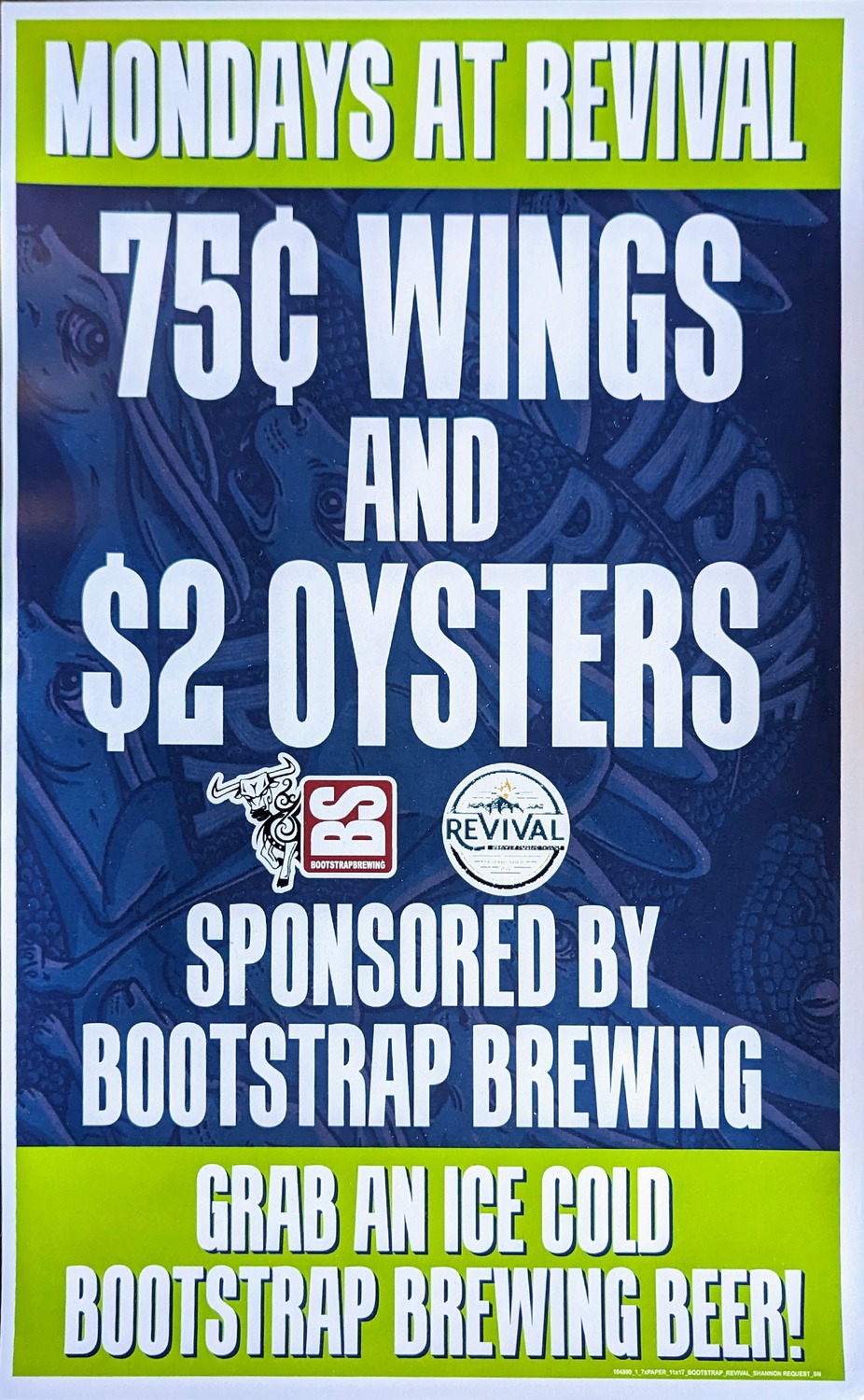 Wing and Oyster Night - Monday Night Football event photo