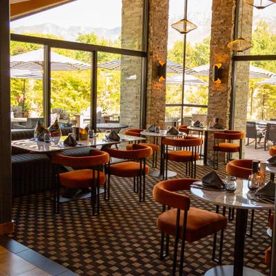 Interior, main dining area.