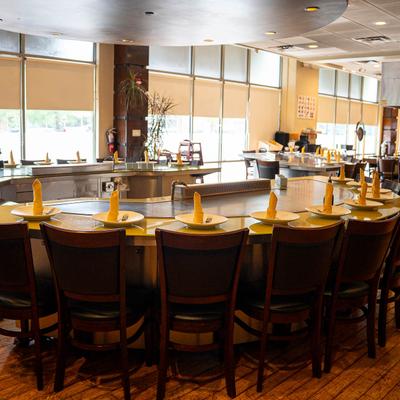 Teppanyaki dining area.