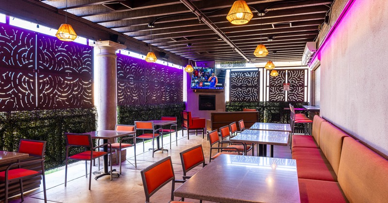 Exterior, patio, seating space