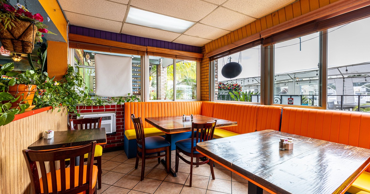 Cozy interior dining area