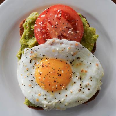 Avocado Toast, top view.